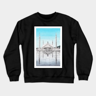 Faisal Mosque, Pakistan Crewneck Sweatshirt